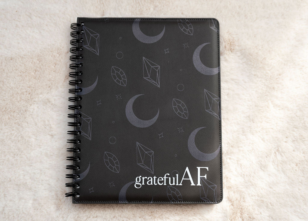 grateful AF Guided Journal - Charcoal
