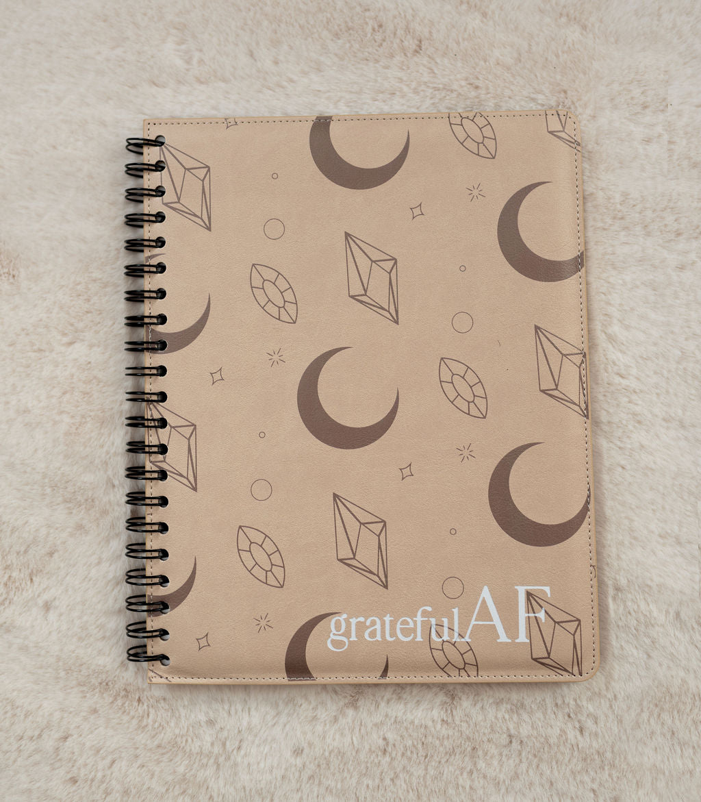 grateful AF Guided Journal - Camel