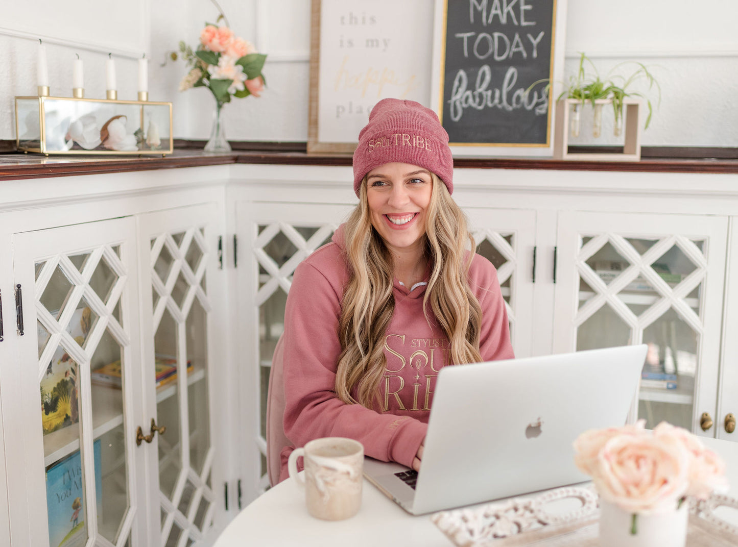 Grateful AF Hoodie - Mauve