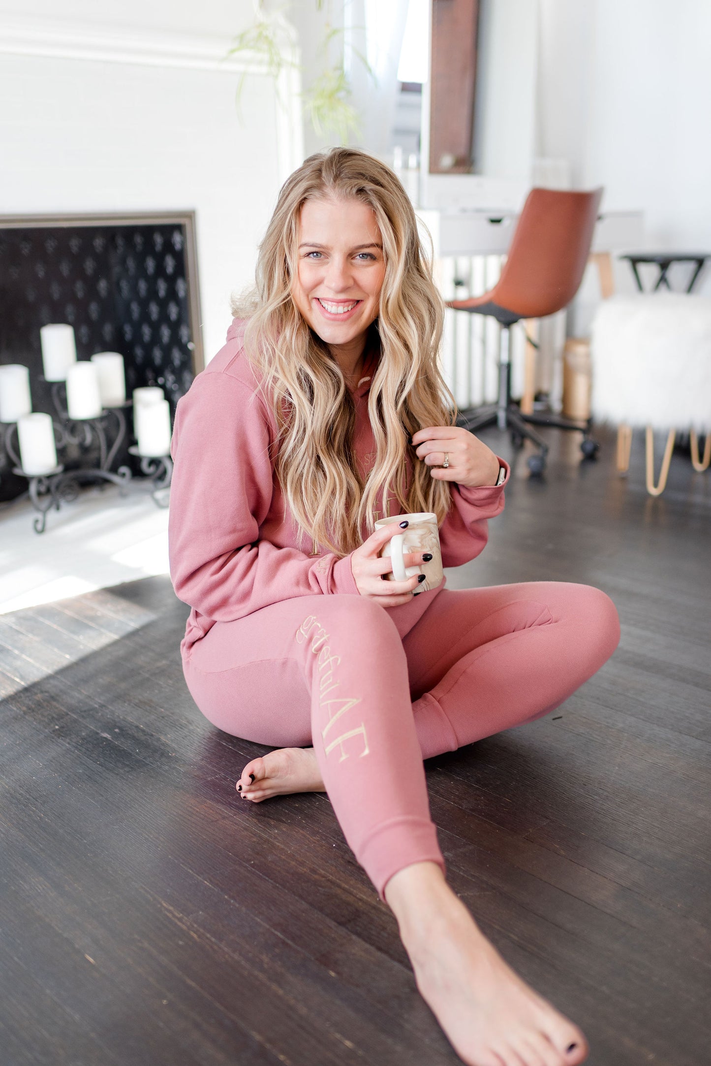 Grateful AF Jogger - Mauve