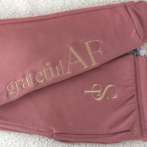 Grateful AF Jogger - Mauve