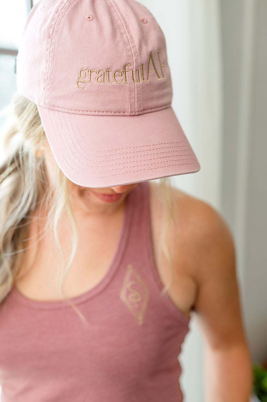 Grateful AF Cap - Mauve