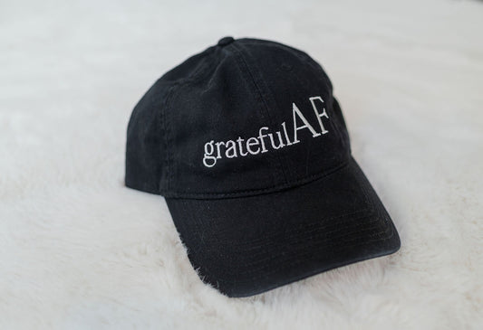 Grateful AF Cap - Black