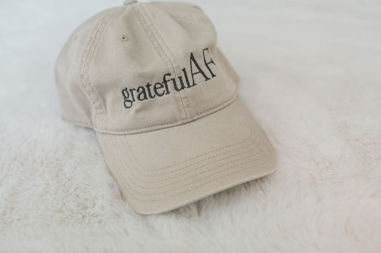 Grateful AF Cap - Camel