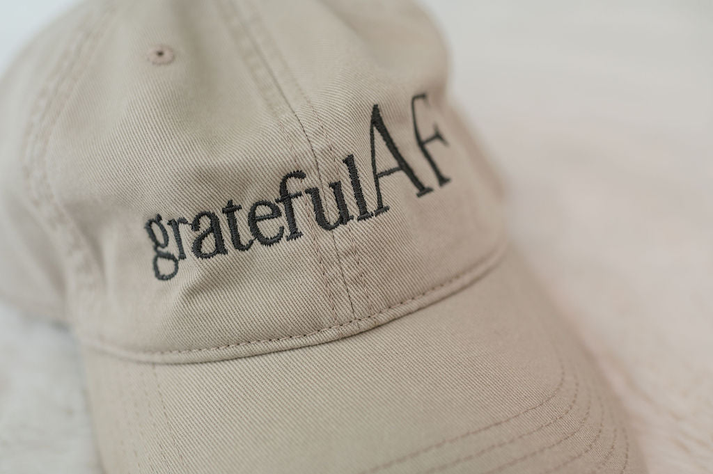 Grateful AF Cap - Camel